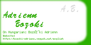 adrienn bozoki business card